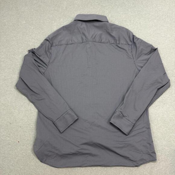 Men's Rhone Commuter Shirt Slim Fit Size XL Black White Gingham - Picture 7 of 8